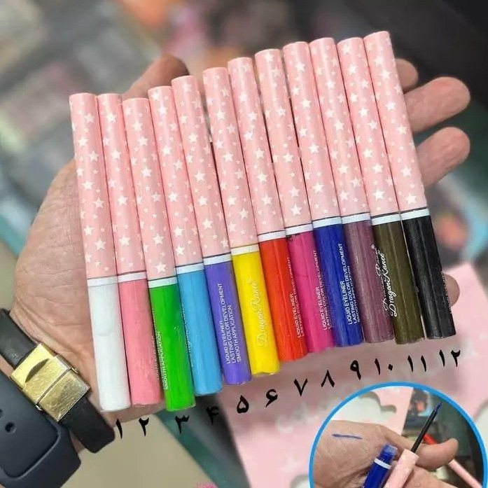خط چشم رنگی مویی دارگون ۲۴ساعته به قیمت عمده.