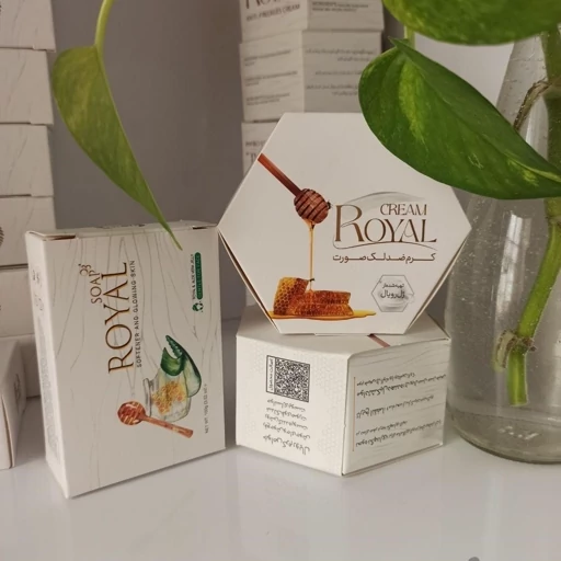کرم ژل رویال ضد لک و جوانساز به همراه صابون اصلی به شرط نمای ۳